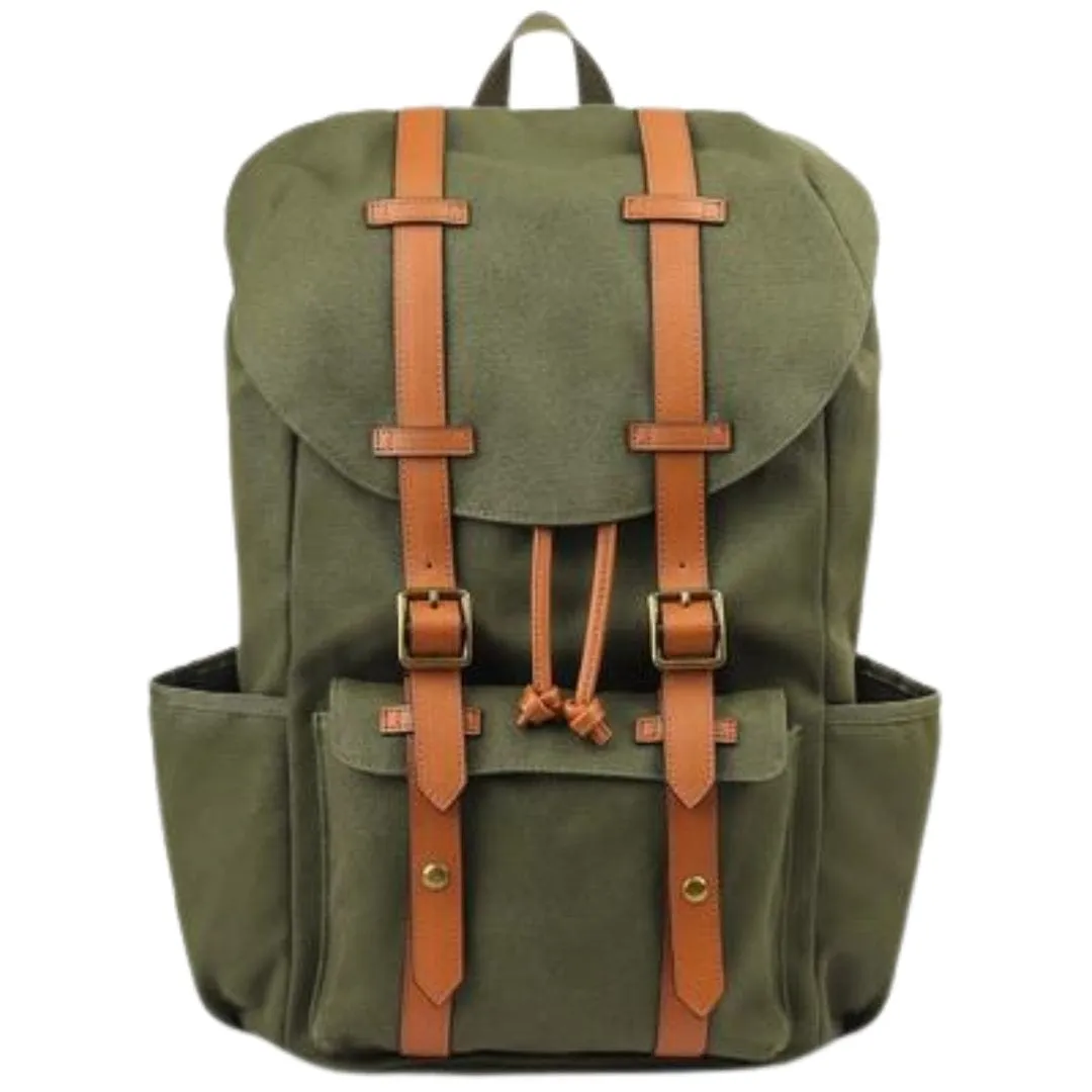 CLUB ROOM - Canvas Faux Trim Backpack